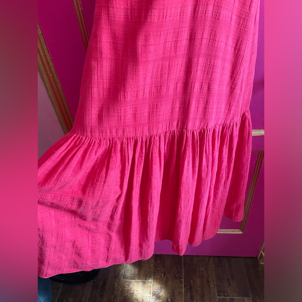 1.State red cotton strappy sundress size S - Picture 2 of 6
